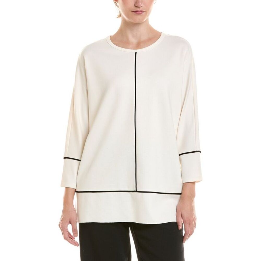 Jones New York Womens Dolman Sleeve Tunic, Black